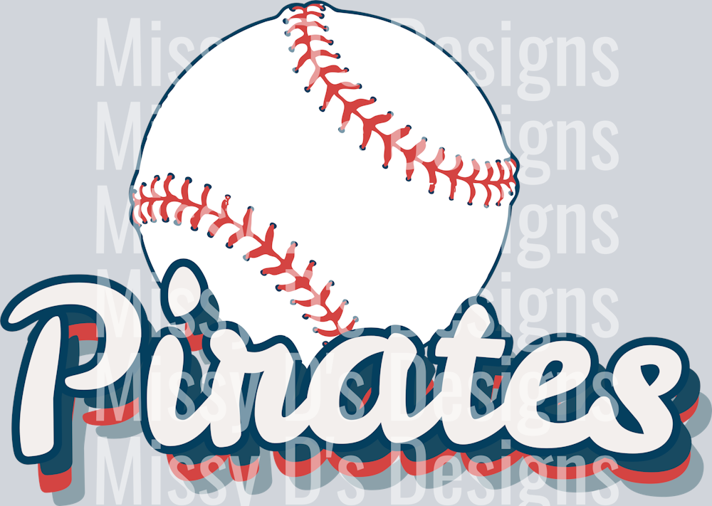 Retro Vintage Pirates Baseball