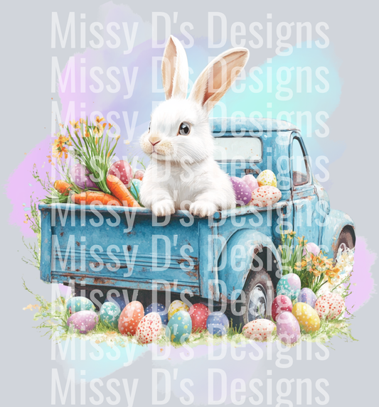 Easter Bunny Truck 300dpi