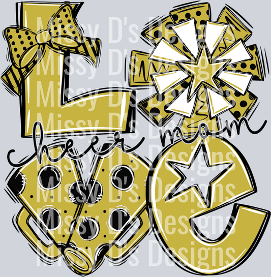 LoveCheerblkgoldmom