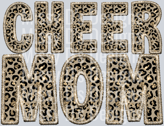 Leopard Cheer mom