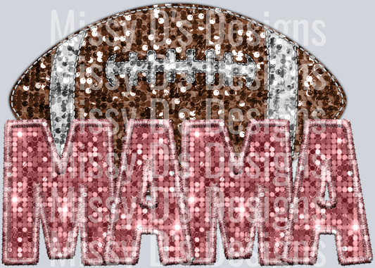 football mama light pink