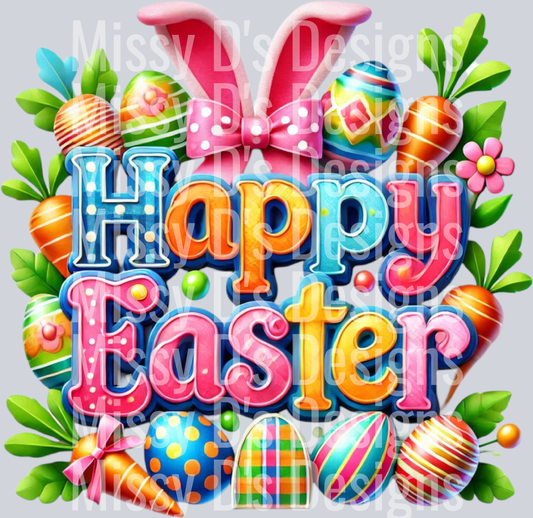 colorful happy easter