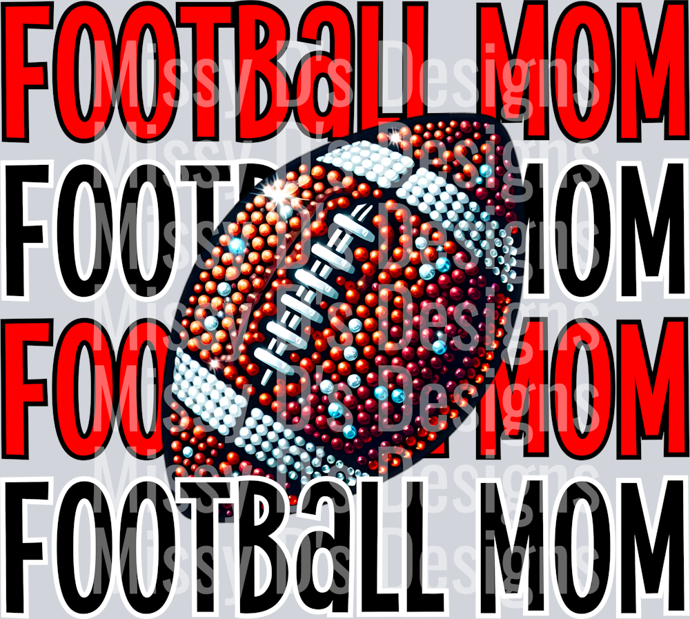 Football mom red