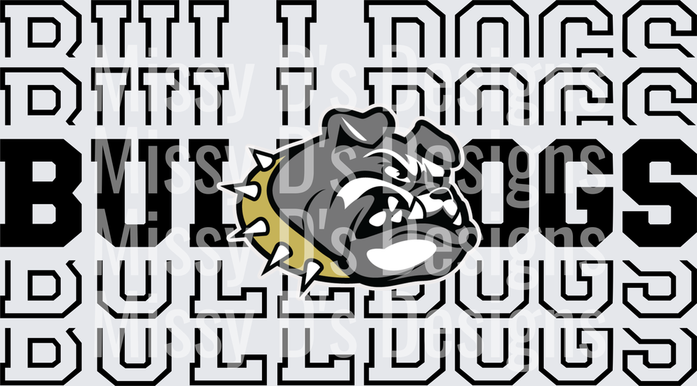 Stacked Mascot Royse City Bulldogs