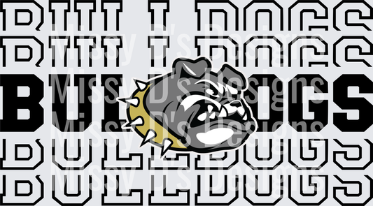 Stacked Mascot Royse City Bulldogs