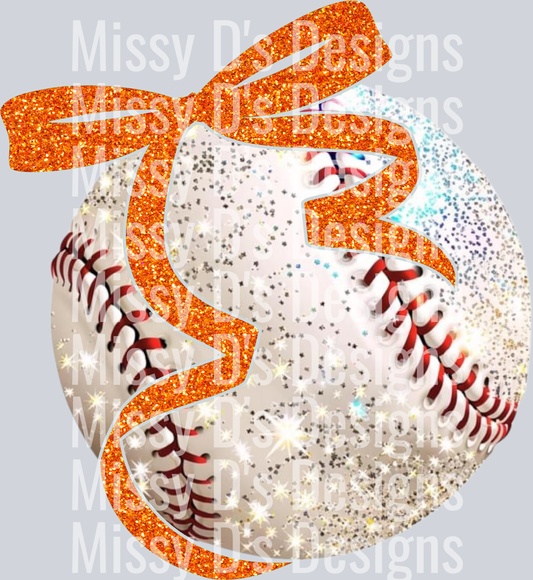 Orange Bow Baseball300dpi