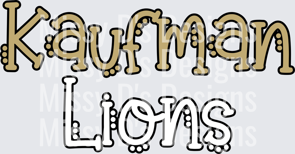 Dotted Kaufman Lions (2)