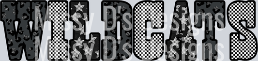 wildcats Leopard Checkered Stars