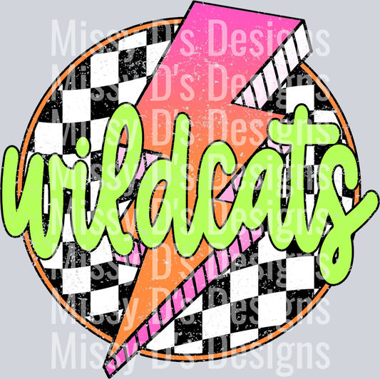 Checkered Lightning Wildcats
