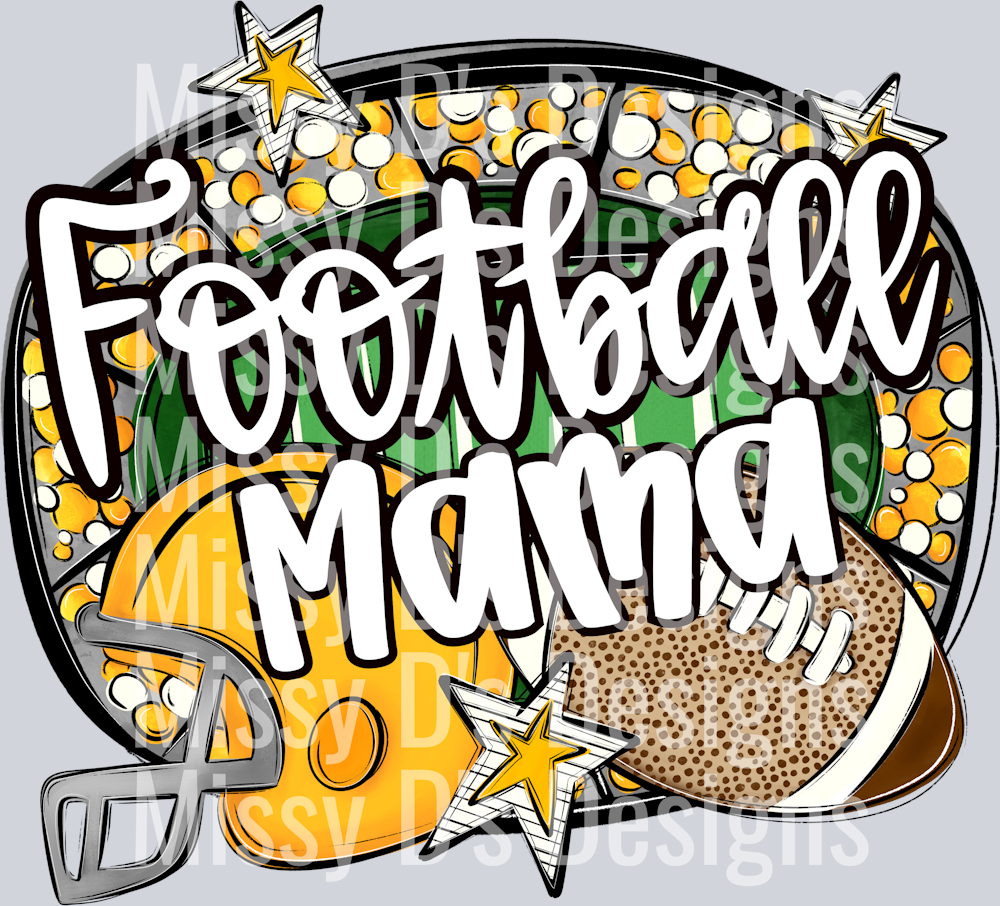 FOOTBALL MAMA YELLOW