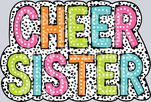 Cheer Sister Dalmatian Dots PNG