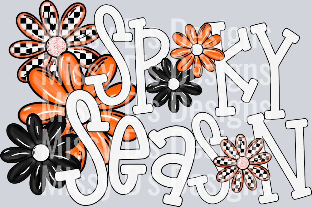 SPOOKY SEASON FLOWERS ORANGE
