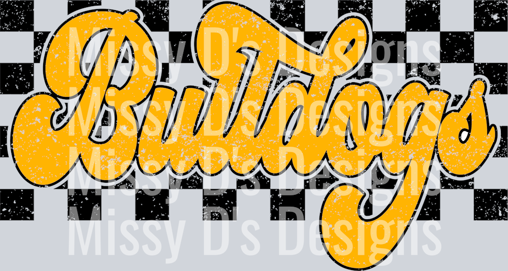 Gold Checkered Bulldogs