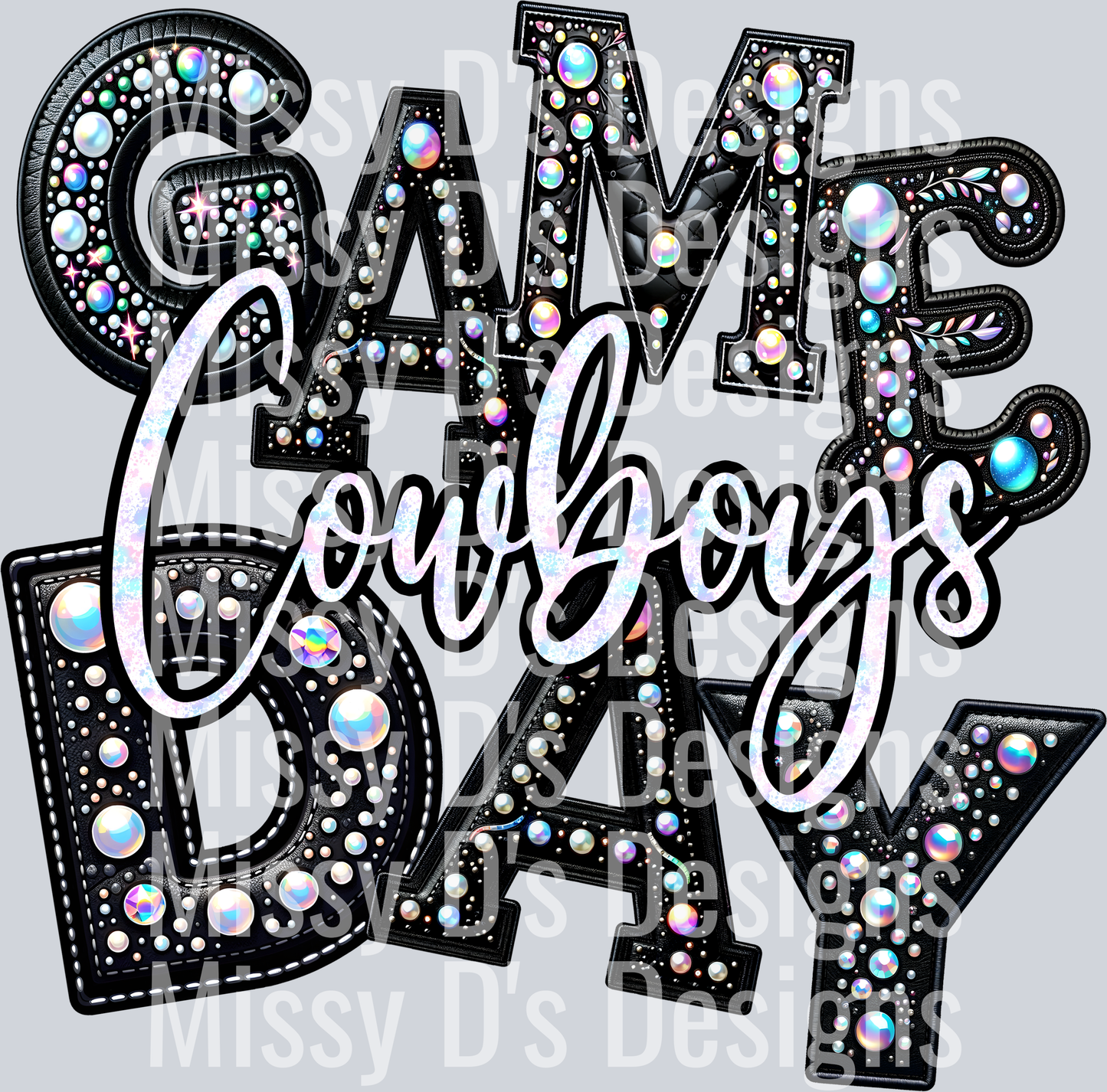 Game day leather cowboys
