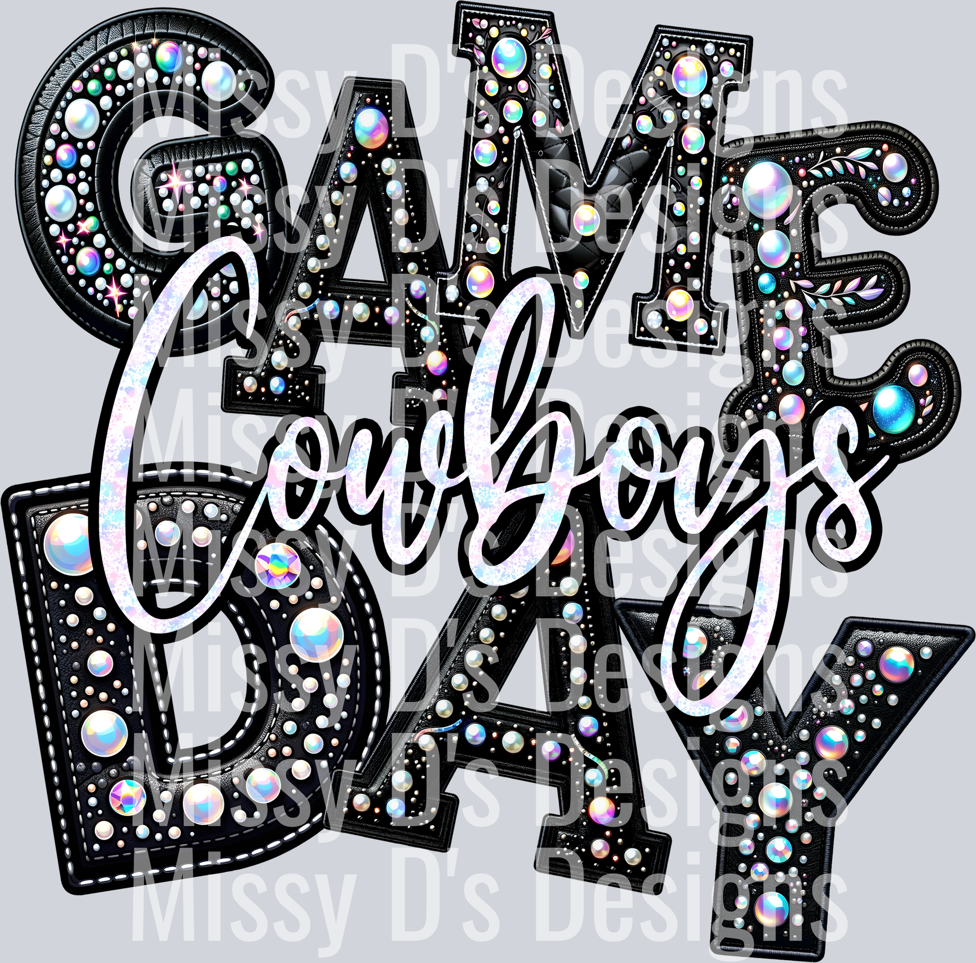 Game day leather cowboys