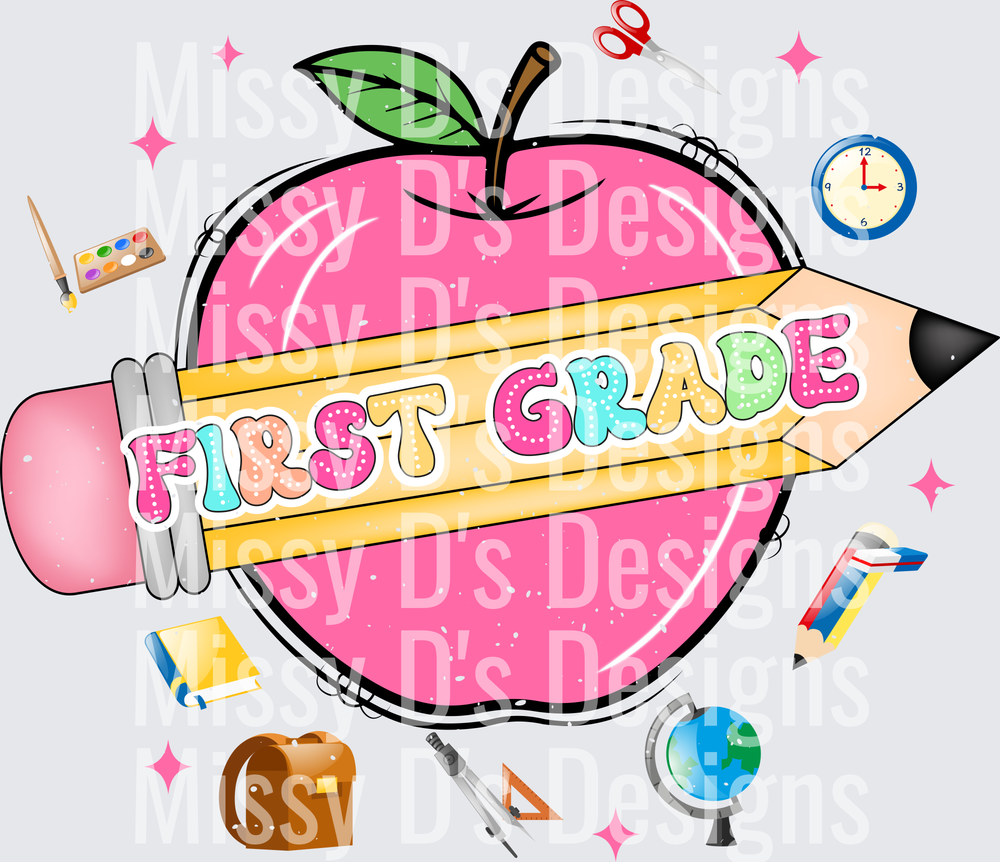 Back to School apple