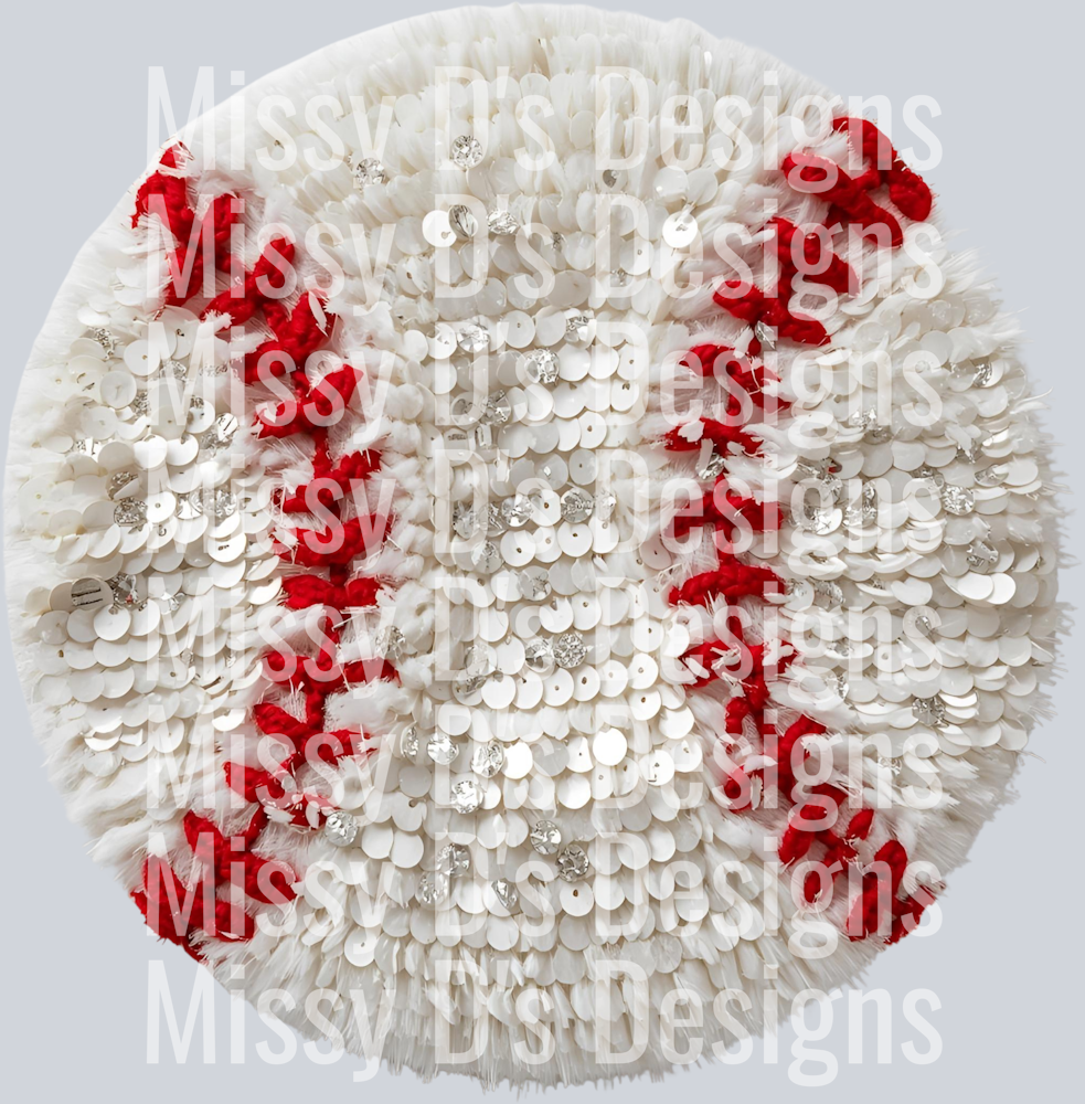 BASEBALL FAUX YARN