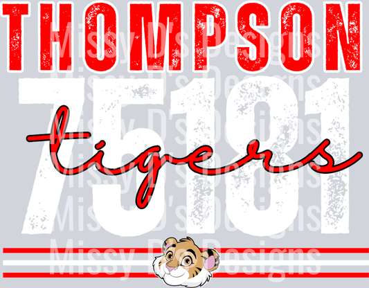 thompson tigers white  outline (1)