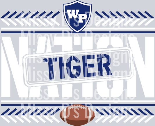 tigers nation white blue