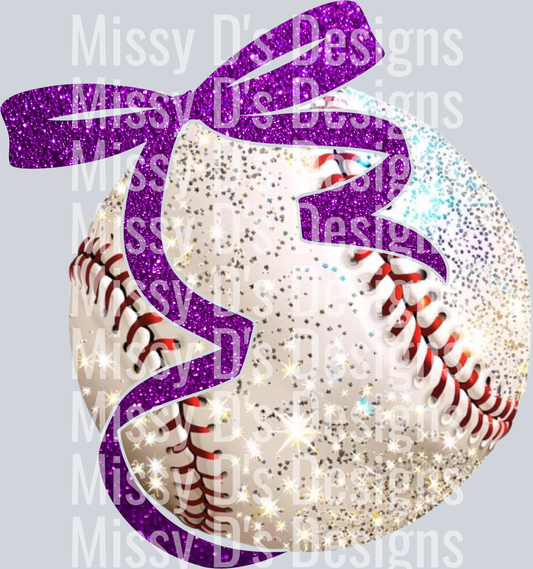 Purple Bow Baseball300dpi