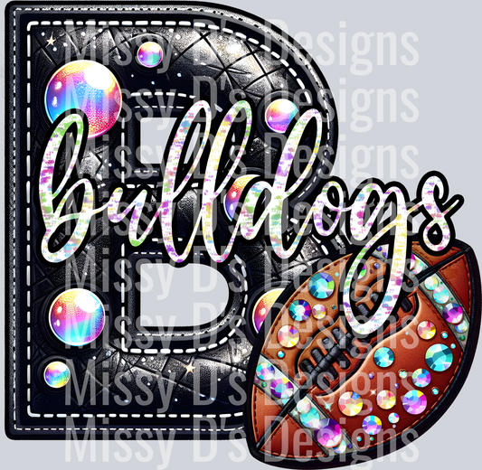 leather football bulldogs