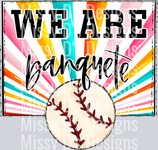 sunburst WE ARE banquete baseball