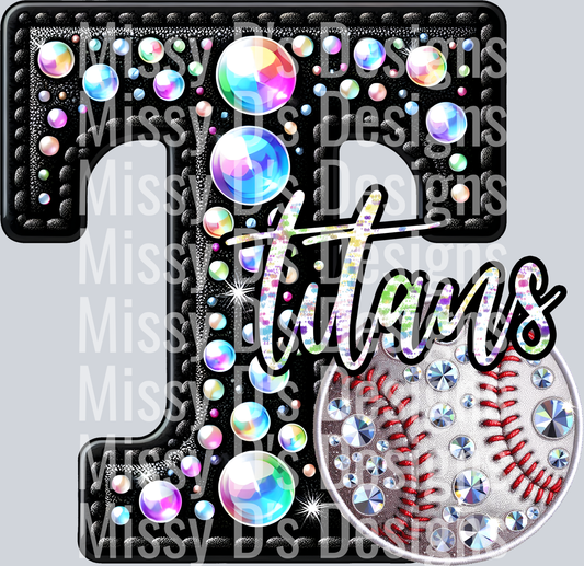 leather baseball titans
