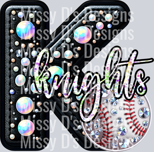 leather baseball knights