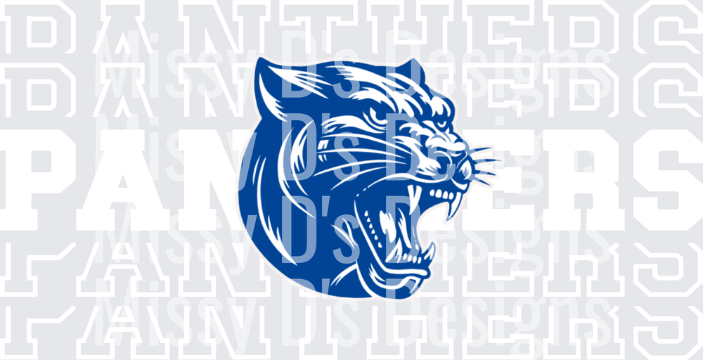 Stacked Mascot Quinlan Panthers