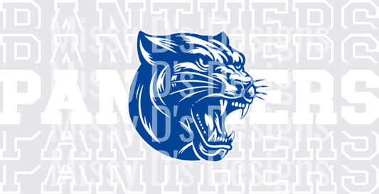 Stacked Mascot Quinlan Panthers