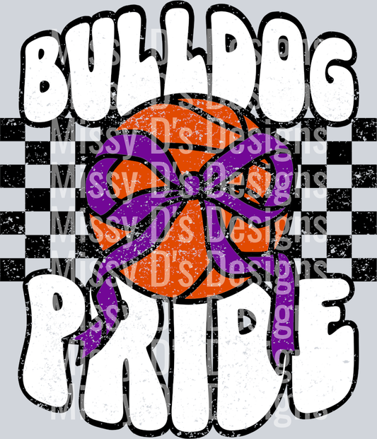 Purple Basketball Bulldog Pride