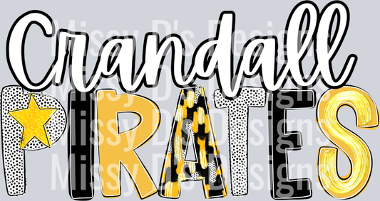 Crandall Pirates Poppy Print