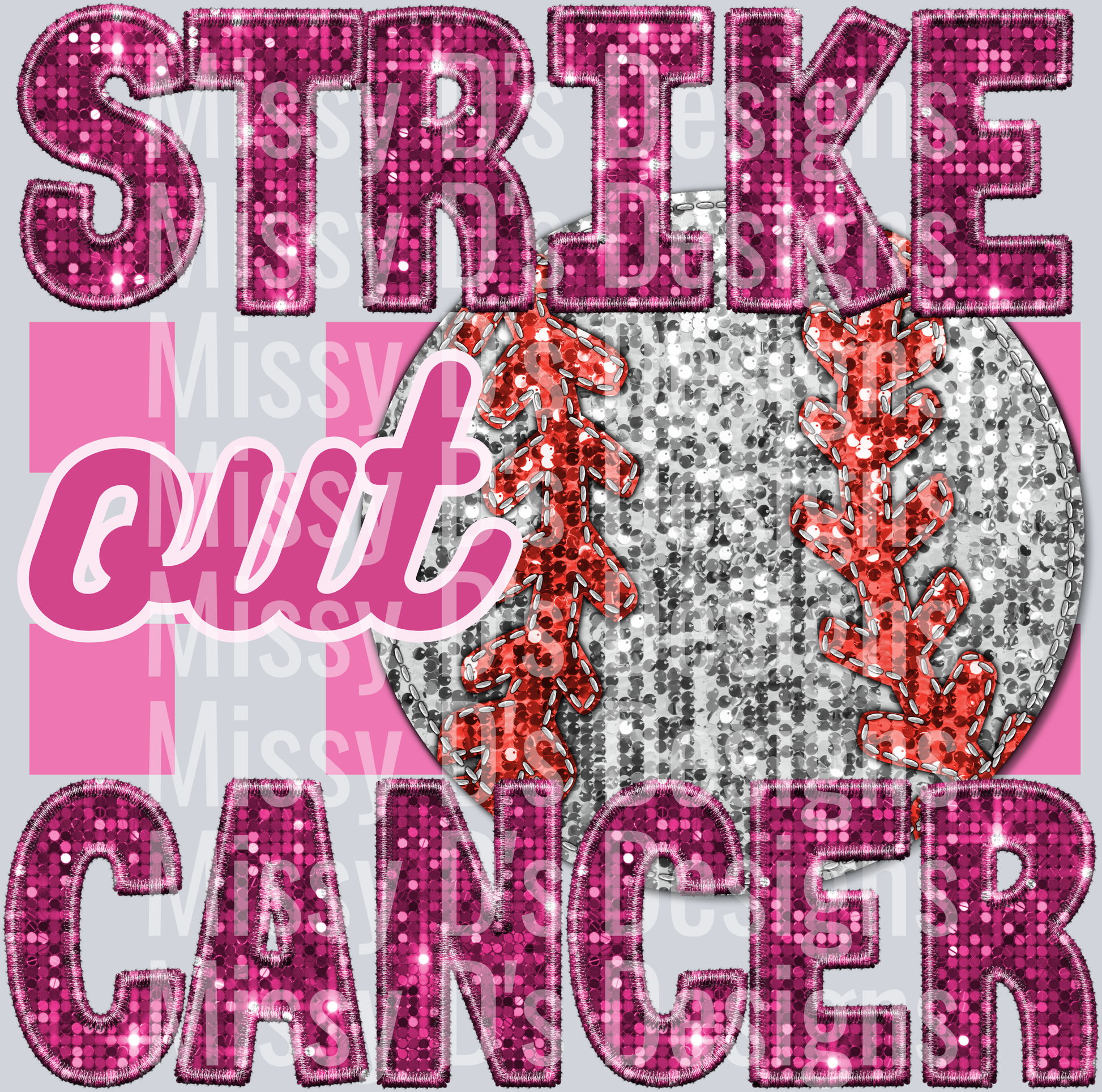 strike out cancer baseball 3
