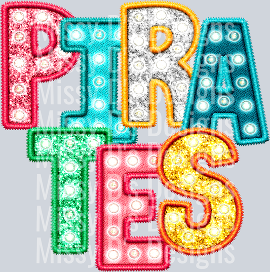 Pirates in lights