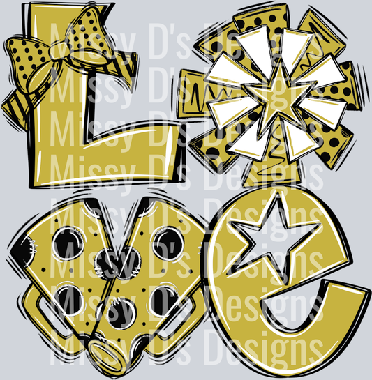 LoveCheerblkgold