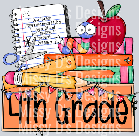 SchoolGradeNameplate4thGrade
