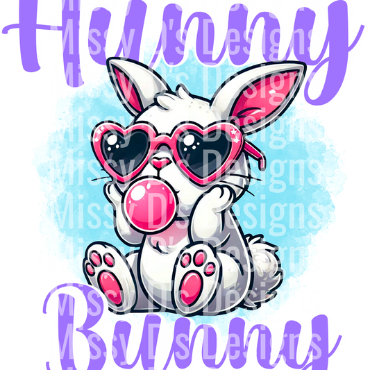 Hunny Bunny Blue Background