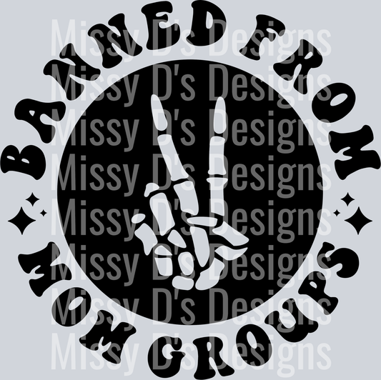 Banned From Mom Groups Pocket Design