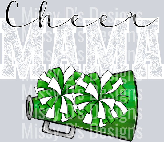 lace cheer mama green