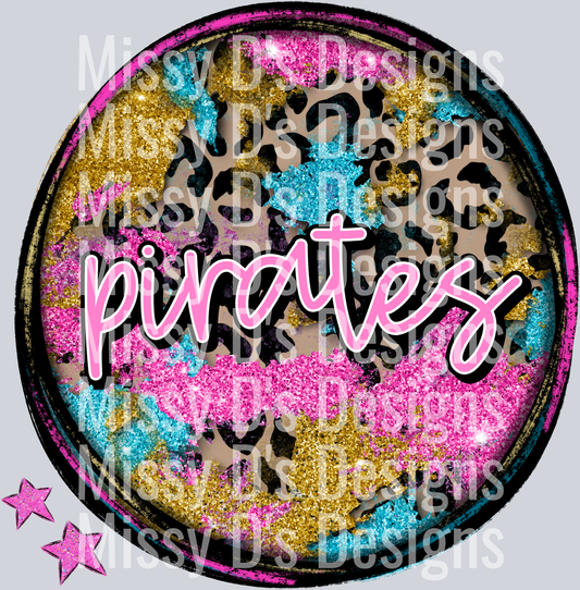 COLORFUL CHEETAH CIRCLE pirates