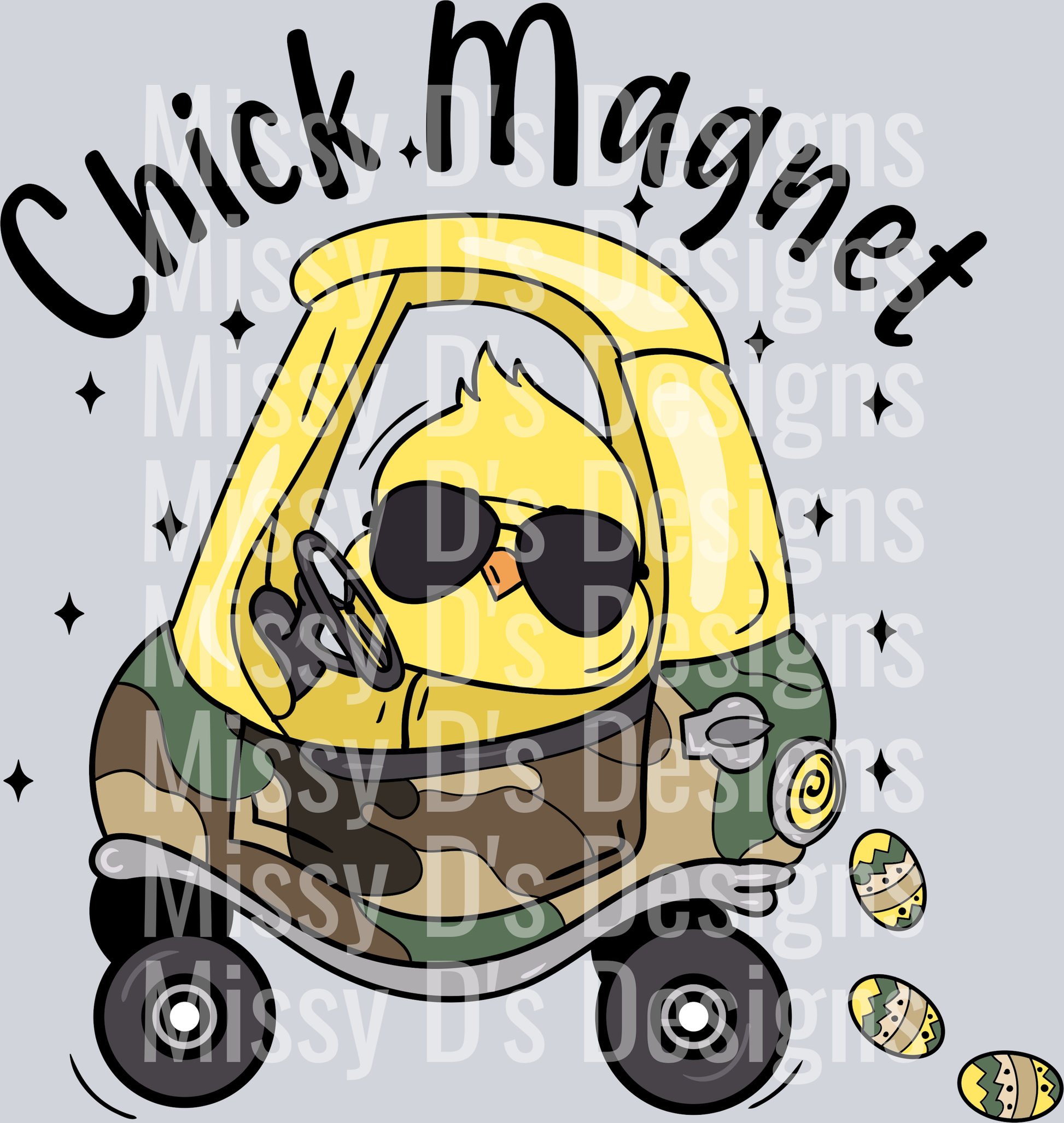 chick magnet car easter