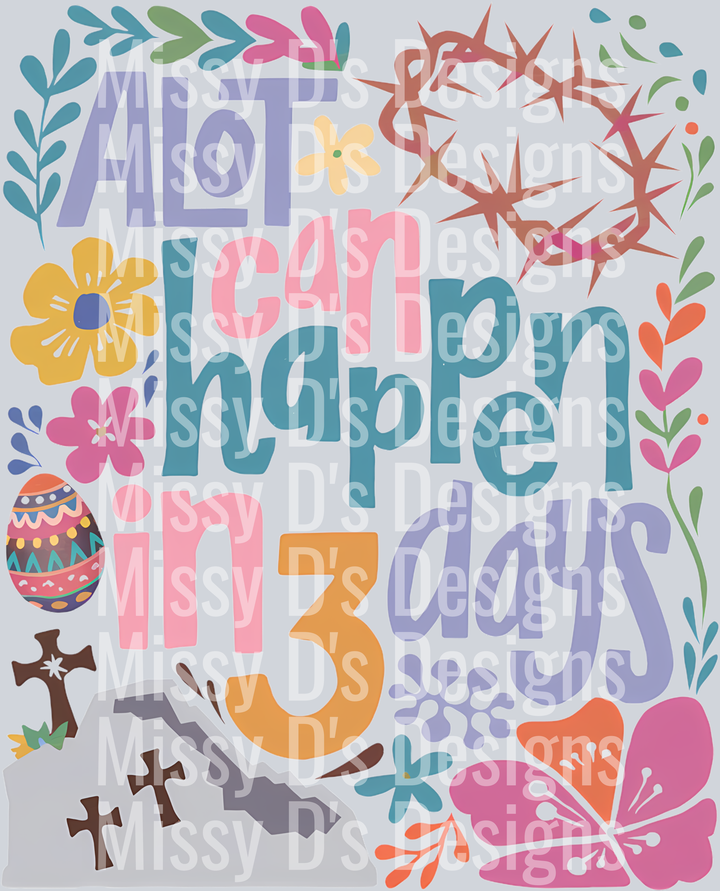 A lot can happen in 3 days png, Easter
