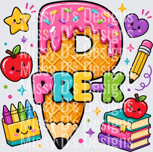 Back to School Pre-K Ice Cream