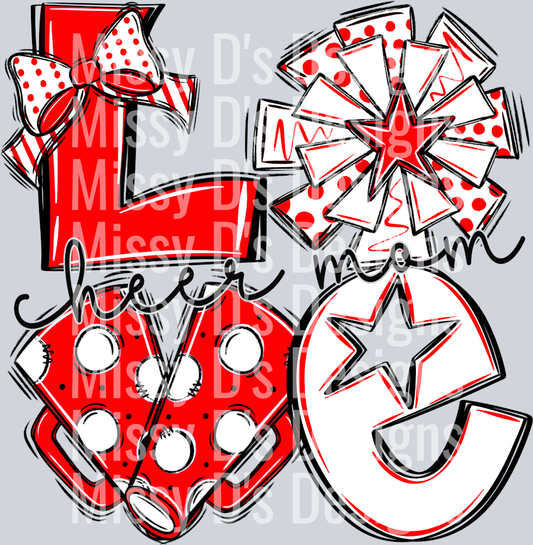 LoveCheerredwhiteblackmom