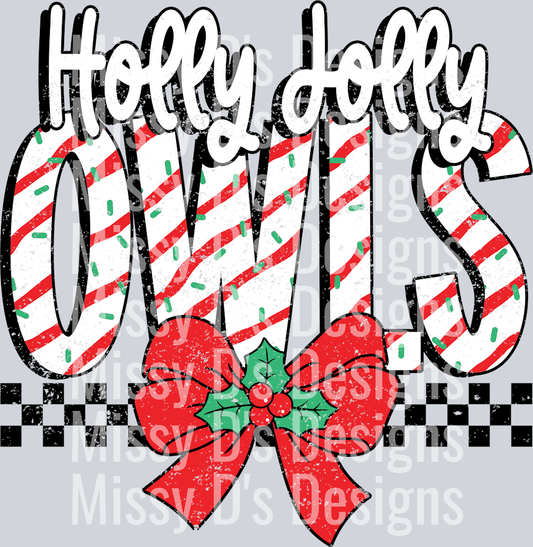 Holly Jolly Owls