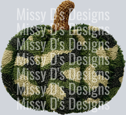 CAMO PUMPKIN FAUX YARN