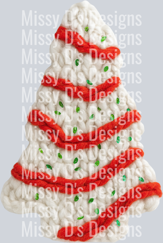CHRISTMAS TREE FAUX YARN