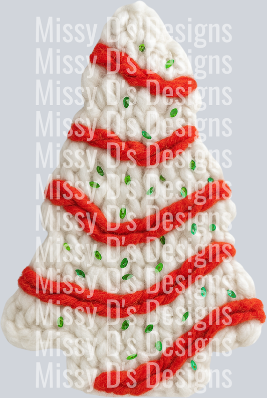 CHRISTMAS TREE FAUX YARN