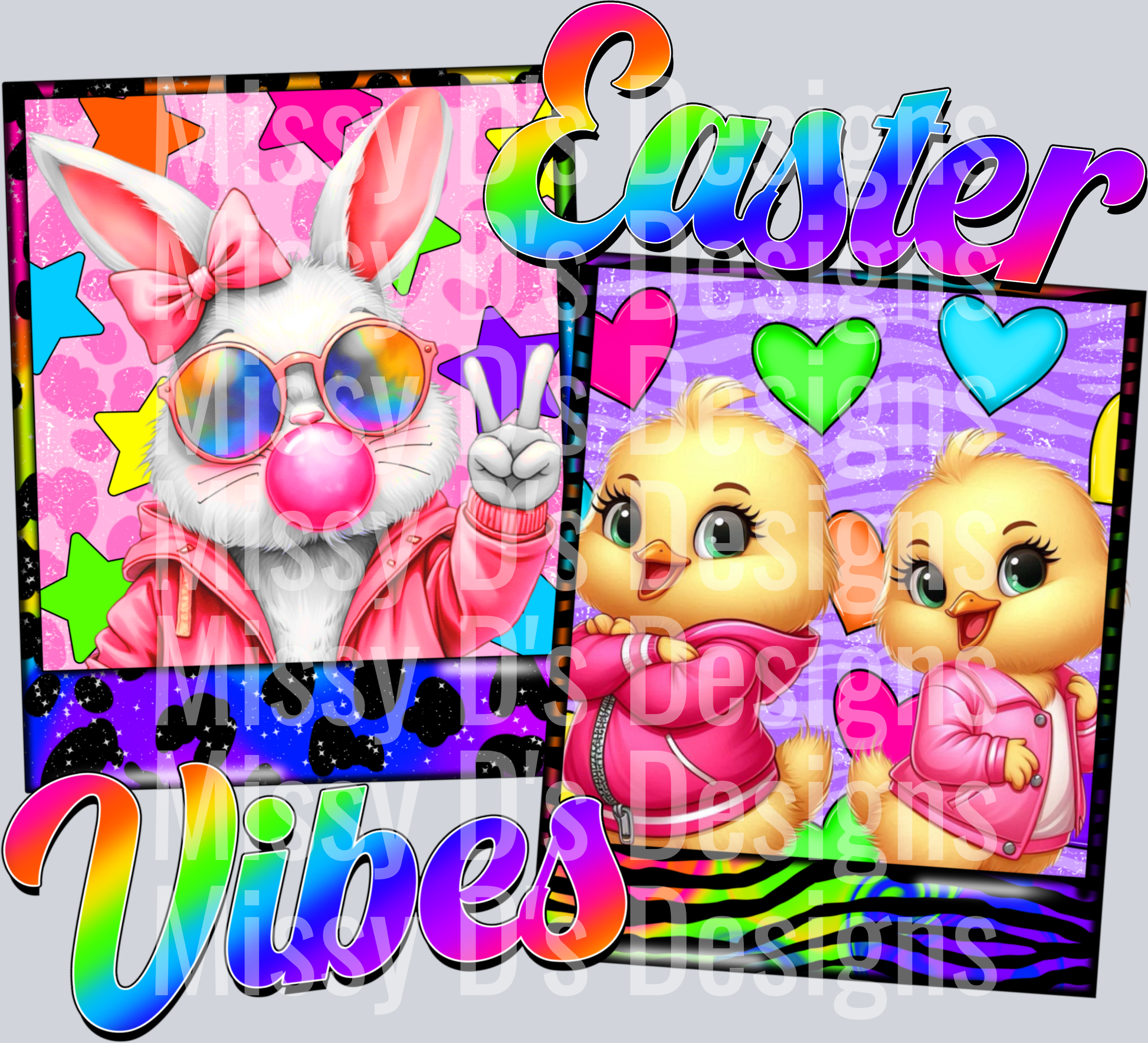 easter vibes rainbow