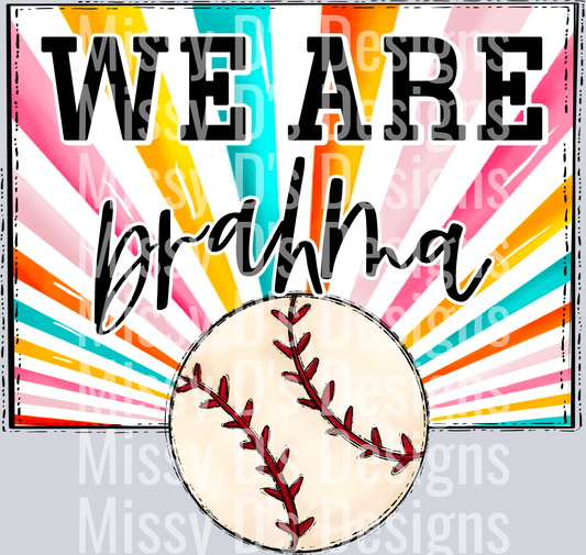 sunburst WE ARE brahma baseball